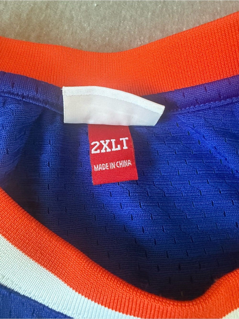 Mitchell & Ness Blue Orange New York #33 Hardwood Classics Jersey - Picture 5 of 8